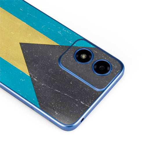 Bahamas Flag Distressed Moto G Play 4G (2024) Skin